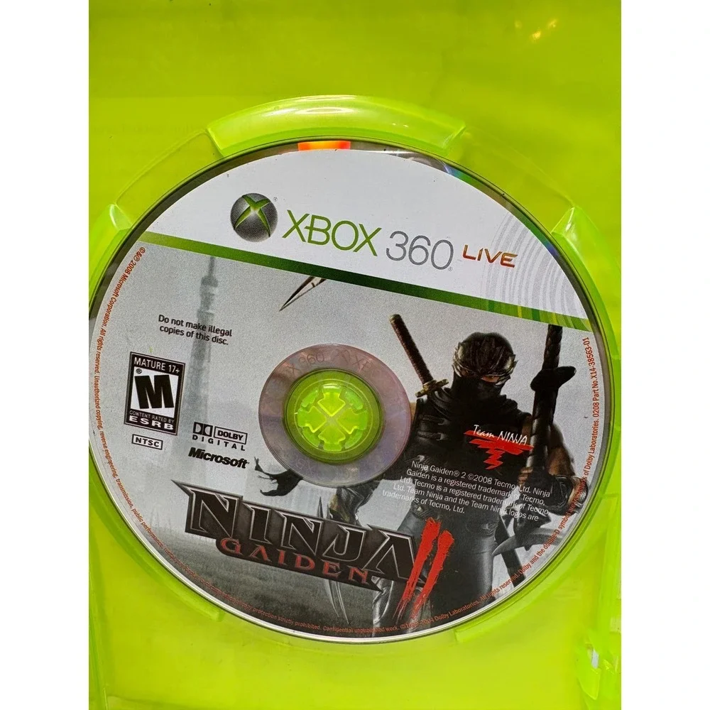 Ninja Gaiden II 2 Xbox 360 Microsoft Tecmo Team‎ Ninja Action Game 2008 Vintage